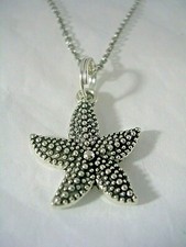 STARFISH PENDANT WITH CHAIN IN STAINLESS STEEL