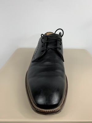 Johnston And Murphy  Black Leather Dress Derby Shoes  S 8.5