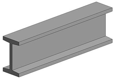 Evergreen I-Profil, 350x9,5X3,8 mm - 3/8, 2 Stück - 279