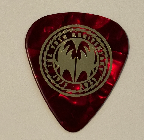 Kiss Guitar Pick Gene Simmons 2023 End of the Road 50th