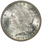 1879-P $1 Morgan Dollar PCGS MS65+ White Gem Great Strike Clean Cheek