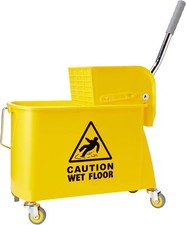 Kentucky Mop Wringer Bucket System 20 Litre Double Bucket - Yellow