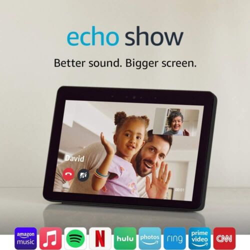 Écran intelligent Amazon Echo Show 2e génération Premium 10,1 pouces HD charbon de bois Alexa DW84JL - Photo 1/9