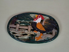 Vintage Trivet Rusty Cast Iron Chicken Trivet Pot Stand