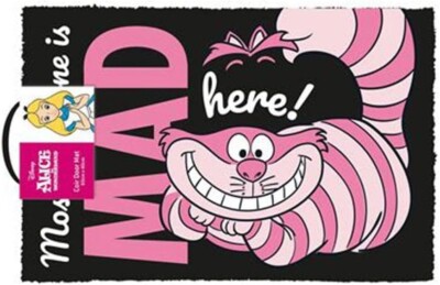 Alice Im Wunderland We'Re Alle Mad Hier Matte Fußmatte 60 X 40 CM Kokos PVC