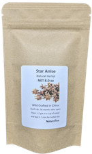 Star Anise - Dried Loose Pods from 100 Nature, Wild Crafted
