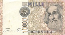 Billete Italia 1000 Liras 6.1.1982 Serie NF - J Circulado MPCZ