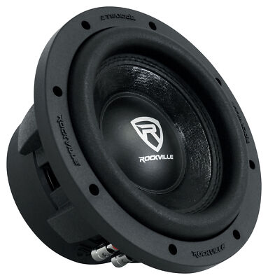 Rockville W8K6D2 V2 8'' 1400w Peak Car Stereo Subwoofer Dual 2-Ohm Sub 350w RMS