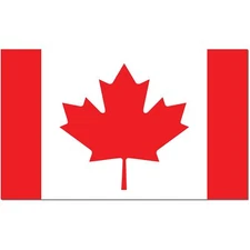 Canada Flag Magnet Decal, 3x5 Inches, Automotive Magnet for Car Truck SUV