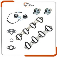 Knock Sensor With Harness Intake Manifold Gasket Kit Set For Chevrolet Gm 5.3l