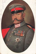 Generalfeldmarschall von Hindenburg mit Ordenschnalle Postkarte AK 1916