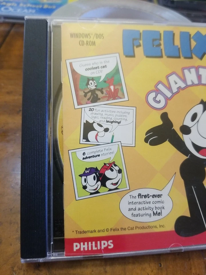 Cómic electrónico GIGANTE FELIX the CAT (4-8 AÑOS) PC-CD, 1995 - CD usado Foto 3 de 4