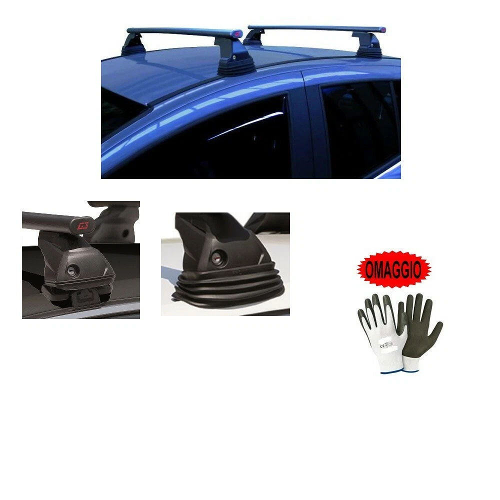 Barre Portatutto In Alluminio Per Toyota Aygo Hatchback 2005-2014 – Portata 70 Kg Con TÜV