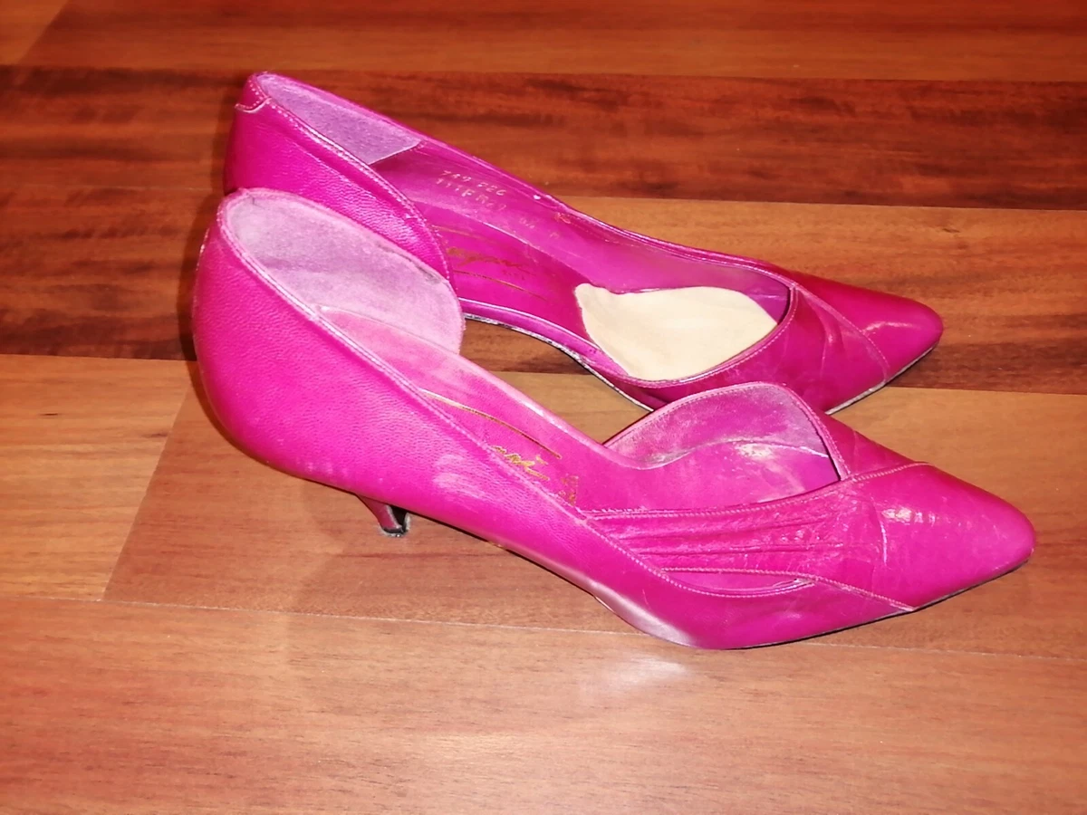 pañuelo de papel Conquista Creación Angari Elda De A Garcia Womens Leather Mid Hell Pump Business Shoe Pink  Size 6.5 | eBay