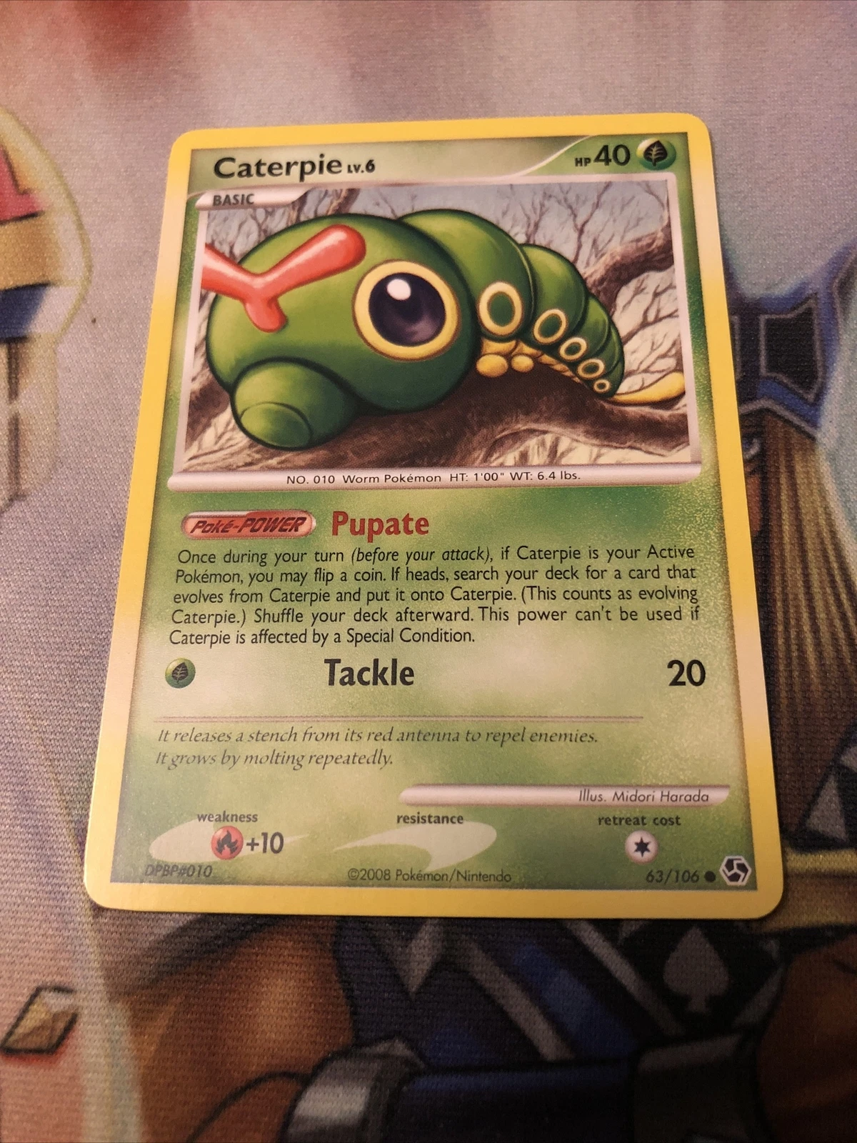 Caterpie - 63/106 - Common - Diamond & Pearl: Great Encounters - Pokémon - LP