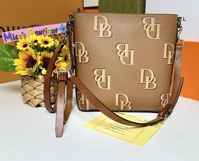 NWT! DOONEY & BOURKE Brown Leather Tag  Authentic  