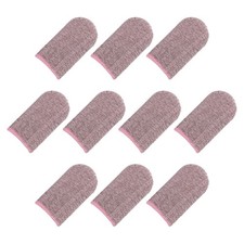 Mobile Gaming Finger Sleeves, Controller Finger Thumb Sleeve Pink, Pack of 10