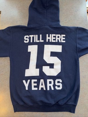 H2O Band Hoodie  Still Here 15 Years  Navy Sz S CIV JUDGE TURNSTILE GORILLA BISC