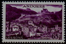 Andorre: Y et T No 152A neuf **. "Paysages".