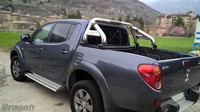 ÜBerrollbüGel+Led Bremslicht+Tonneau Schutz FüR Mitsubishi L200 2005 - 2015