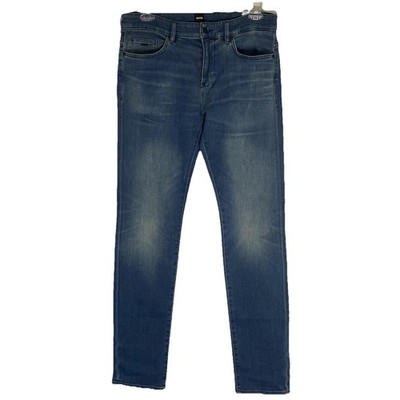 Boss Delaware 3-1 Slim Fit Jeans Mens 34x34 Blue Medium Wash Soft Stretch Denim