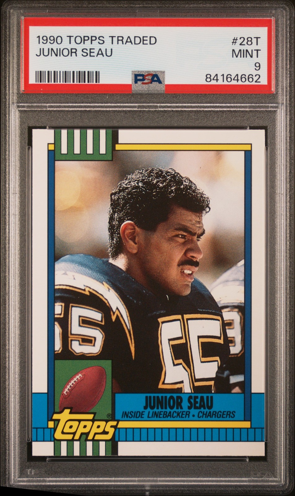 1990 TOPPS TRADED #28T JUNIOR SEAU PSA 9