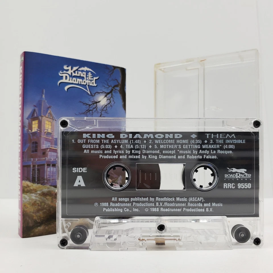 King Diamond Them Cassette Tape Heavy Metal 90s Vintage 1990 Roadrunner Tested - Image 3 of 4