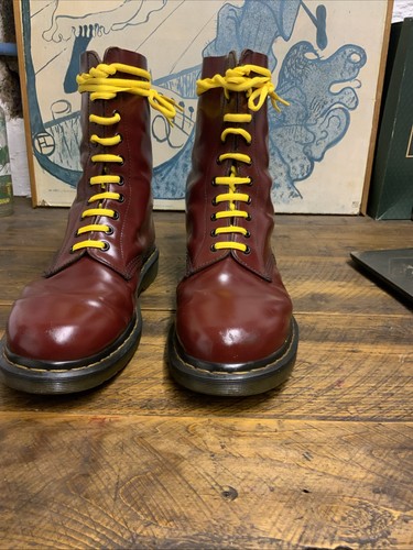 Botas DR MARTENS OXBLOOD ROJO 10 Agujeros DOCS Reino Unido 10 Cereza 1490 - Imagen 2 de 16