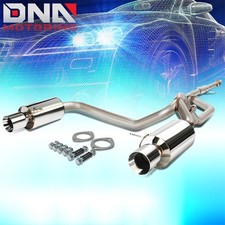 For 2003-2006 Tiburon V6 Gk Fl Dual 4double Walled Muffler Tip Catback Exhaust