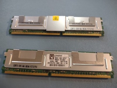 KINGSTON 4GB (2X 2rX4) PC2-5300F-555-11-H0 SERVER MEMORY from working system 