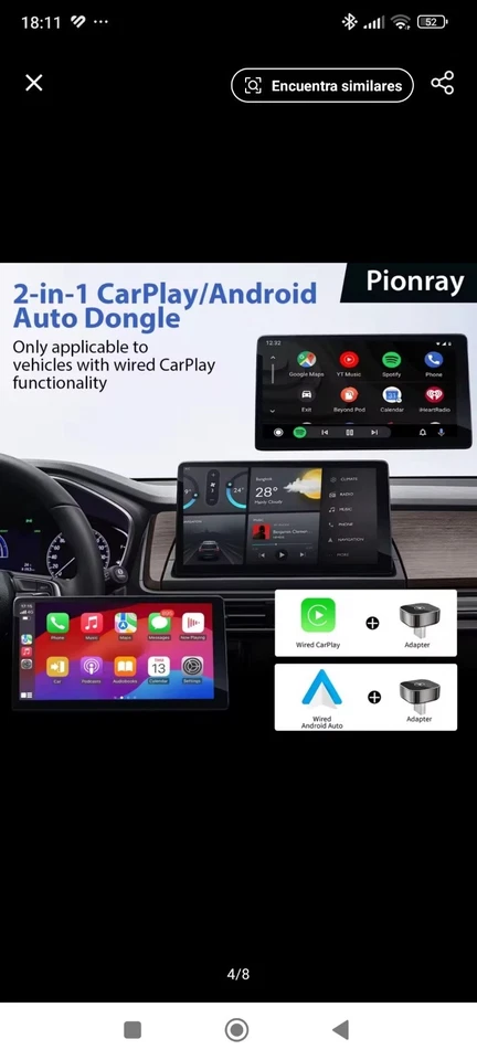 Wireless Adaptador CarPlay & Android Auto ,Inalámbrico, Oferta  - Imagen 2 de 4