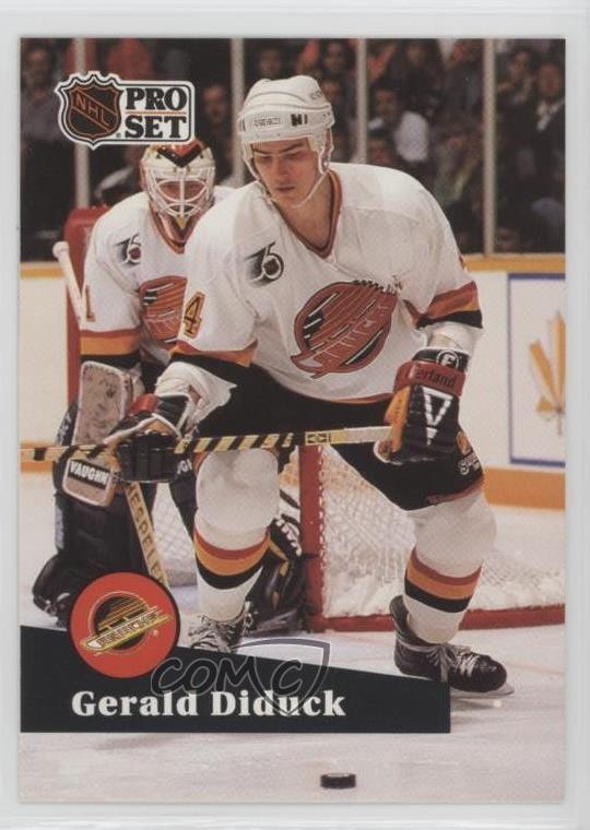 1991-92 Pro Set French Gerald Diduck #502 0a4