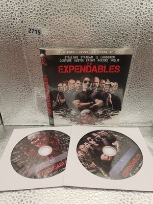 Expendables Blu-Ray + DVD Disc And Artwork ONLY NO Usps TRACKING