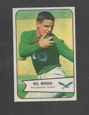 1954 Bowman Football Card #120 Neil Worden-Philadelphia Eagles Near Mint Card