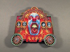 Vintage KISS PSYCHO CIRCUS 1997 Refrigerator MAGNET, little bigger than 4" x 4"