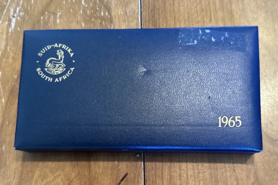 SOUTH AFRICA - Silver Springbok - (7) Coin Proof Set - 1965 - OGP - Image 3 of 3