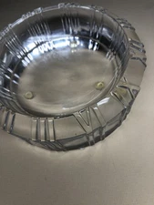 Heavy 4Lb. Genuine Tiffany  ash tray desk  table bowl Clock top