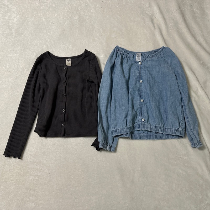 Oshkosh B’Gosh Girls Size 7 Long Sleeve lot of 2 