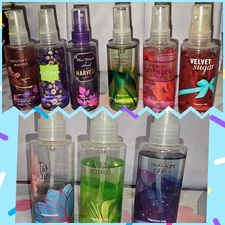 Lot of 9 Bath & Body Works Vintage Retired Travel Mists: French Lavender, Plum +