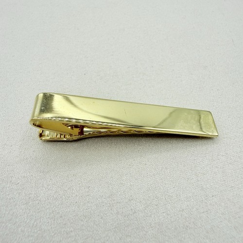 Vintage Tie Clip Gold Tone Classic Pain Engrave-able Accessory