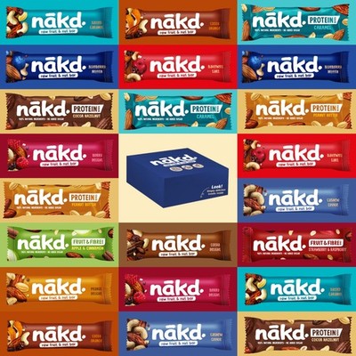 Nakd Bars Nakd Frucht und Nussriegel Gesunde Snacks für Erwachsene und Kinder...