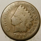1886 Indian Head Cent Penny Type-2 (TY-II)   "Actual Coin Pictured"