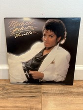 Michael Jackson Thriller Vinyl LP Epic QE 38112 1982 w/ Barcode NM Clean Copy