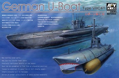 AFV CLUB AFVSE73504 1/350 German U-Boat Type VIIC41