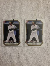 (2) Two - 2026 Bowman • Leo De Vries Prospect Base #BCP-63 • Athletics