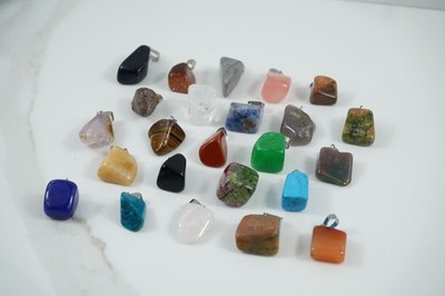 Kristall Anhänger gepuppt | 1,5-2 cm | Energie, Balance, Amulett Natur