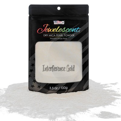 Interference Gold Mica Pearl Powder 3.5oz Cosmetic Grade Soap Slime Makeup Art