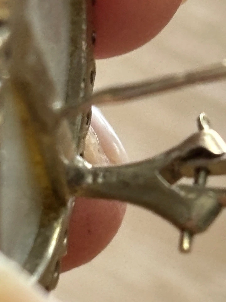 14K Black mobey pearls earrings,18mm pearls,.60pt.diamonds,Omega clips,$1650.00 - Image 2 of 4