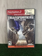 Transformers The Game PS2 PlayStation 2 Greatest Hits Manual and BONUS DISC ONLY