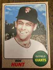 SAN FRANCISCO GIANTS: Ron Hunt Custom Modern 1968 Style Art Card